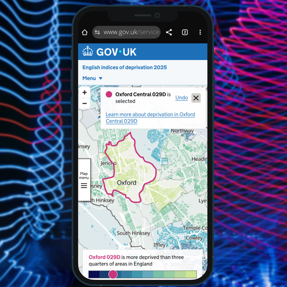 Deprivation app Interaction design, website designs - Glenn Herbert